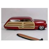 Hot Wheels El Woody Diecast Model Car with Surfboard Hot Wheels El Woody Diecast Model Car with Surfboard