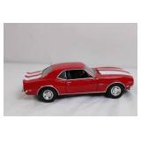 1:18 Scale 1968 Chevrolet Camaro Red Diecast Model Car 1:18 Scale 1968 Chevrolet Camaro Red Diecast Model Car