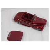 Die-Cast 1940s Classic Red Convertible Model Car Die-Cast 1940s Classic Red Convertible Model Car