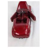 Die-Cast 1940s Classic Red Convertible Model Car Die-Cast 1940s Classic Red Convertible Model Car
