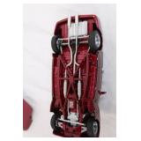 Die-Cast 1940s Classic Red Convertible Model Car Die-Cast 1940s Classic Red Convertible Model Car