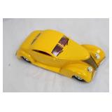 ERTL Die-Cast 1937 Ford Custom Yellow Coupe Model Car ERTL Die-Cast 1937 Ford Custom Yellow Coupe Model Car