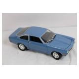 Scale Model Blue Classic Coupe Car with Opening Doors and Hood Scale Model Blue Classic Coupe Car with Opening Doors and Hood
