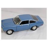 Scale Model Blue Classic Coupe Car with Opening Doors and Hood Scale Model Blue Classic Coupe Car with Opening Doors and Hood