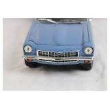 Scale Model Blue Classic Coupe Car with Opening Doors and Hood Scale Model Blue Classic Coupe Car with Opening Doors and Hood