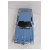Scale Model Blue Classic Coupe Car with Opening Doors and Hood Scale Model Blue Classic Coupe Car with Opening Doors and Hood