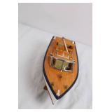 Vintage Wooden Model Speed Boat on Stand Vintage Wooden Model Speed Boat on Stand