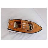 Vintage Wooden Model Speed Boat on Stand Vintage Wooden Model Speed Boat on Stand