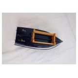 Vintage Wooden Model Speed Boat on Stand Vintage Wooden Model Speed Boat on Stand