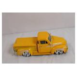 DUB City Chevrolet Diecast Pickup Truck Model Yellow with Flames DUB City Chevrolet Diecast Pickup Truck Model Yellow with Flames