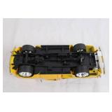 DUB City Chevrolet Diecast Pickup Truck Model Yellow with Flames DUB City Chevrolet Diecast Pickup Truck Model Yellow with Flames