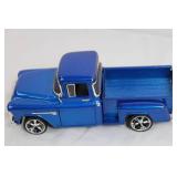 1:24 Scale 1955 Chevy Stepside Diecast Model Truck Blue 1:24 Scale 1955 Chevy Stepside Diecast Model Truck Blue