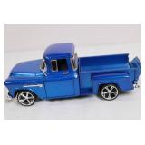 1:24 Scale 1955 Chevy Stepside Diecast Model Truck Blue 1:24 Scale 1955 Chevy Stepside Diecast Model Truck Blue