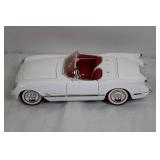 Die-Cast 1953 Chevrolet Corvette Convertible Model Car with Red Interior Die-Cast 1953 Chevrolet Corvette Convertible Model Car with Red Interior