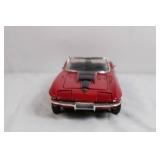 1:18 Scale 1967 Chevrolet Corvette Diecast Model Car Red 1:18 Scale 1967 Chevrolet Corvette Diecast Model Car Red