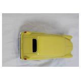 Die-Cast Yellow Vintage Panel Car Model with Flame Graphics Die-Cast Yellow Vintage Panel Car Model with Flame Graphics