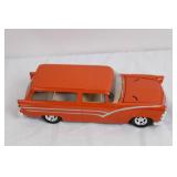 Die-Cast 1956 Ford Ranch Wagon Orange Model Car Die-Cast 1956 Ford Ranch Wagon Orange Model Car