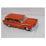 Die-Cast 1956 Ford Ranch Wagon Orange Model Car Die-Cast 1956 Ford Ranch Wagon Orange Model Car