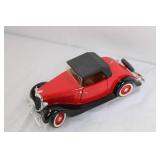 1:18 Scale 1934 Ford V8 Die-Cast Model Car Red and Black 1:18 Scale 1934 Ford V8 Die-Cast Model Car Red and Black