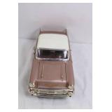 Diecast 1957 Chevrolet Bel Air Model Car, Pink and White, 1:18 Scale Diecast 1957 Chevrolet Bel Air Model Car, Pink and White, 1:18 Scale