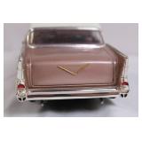 Diecast 1957 Chevrolet Bel Air Model Car, Pink and White, 1:18 Scale Diecast 1957 Chevrolet Bel Air Model Car, Pink and White, 1:18 Scale
