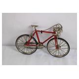 Metal Red Bicycle Model Decorative Collectible Metal Red Bicycle Model Decorative Collectible