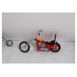 Lot of 2 Diecast Chopper Motorcycle Model Replicas Lot of 2 Diecast Chopper Motorcycle Model Replicas