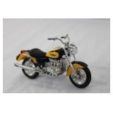 Yellow and Black Diecast Motorcycle Model Yellow and Black Diecast Motorcycle Model