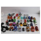 Collection of Die-Cast Model Cars, Trucks, and Motorcycles with Extra Wheels Collection of Die-Cast Model Cars, Trucks, and Motorcycles with Extra Wheels