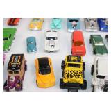 Collection of Die-Cast Model Cars, Trucks, and Motorcycles with Extra Wheels Collection of Die-Cast Model Cars, Trucks, and Motorcycles with Extra Wheels