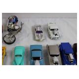 Collection of Die-Cast Model Cars, Trucks, and Motorcycles with Extra Wheels Collection of Die-Cast Model Cars, Trucks, and Motorcycles with Extra Wheels