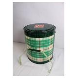 Vintage 7-Up Plaid Metal Picnic Cooler by Poloron Vintage 7-Up Plaid Metal Picnic Cooler by Poloron