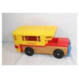 Vintage Playskool Wooden and Plastic School Bus Toy Vintage Playskool Wooden and Plastic School Bus Toy