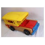 Vintage Playskool Wooden and Plastic School Bus Toy Vintage Playskool Wooden and Plastic School Bus Toy