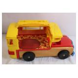 Vintage Playskool Wooden and Plastic School Bus Toy Vintage Playskool Wooden and Plastic School Bus Toy