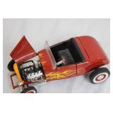 Die-Cast 1932 Ford Hot Rod Model Car with Flame Decals Die-Cast 1932 Ford Hot Rod Model Car with Flame Decals