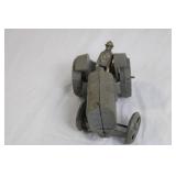 Vintage Cast Iron Toy Tractor with Driver Vintage Cast Iron Toy Tractor with Driver