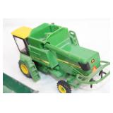 John Deere 7720 Combine Toy and Vintage Green Die-Cast Farm Implement John Deere 7720 Combine Toy and Vintage Green Die-Cast Farm Implement