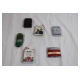 Collection of 6 Vintage Cigarette Lighters Camel and Winston Brands Collection of 6 Vintage Cigarette Lighters Camel and Winston Brands