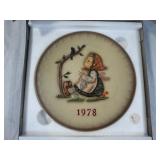 1978 M.J. Hummel Goebel Annual Plate with Box and Certificate 1978 M.J. Hummel Goebel Annual Plate with Box and Certificate