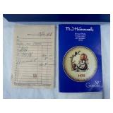 1978 M.J. Hummel Goebel Annual Plate with Box and Certificate 1978 M.J. Hummel Goebel Annual Plate with Box and Certificate