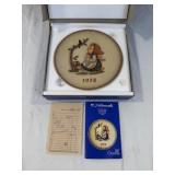 1978 M.J. Hummel Goebel Annual Plate with Box and Certificate 1978 M.J. Hummel Goebel Annual Plate with Box and Certificate