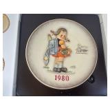 Goebel M.J. Hummel Annual Plate 1980 Hum 273 with Box and COA Goebel M.J. Hummel Annual Plate 1980 Hum 273 with Box and COA