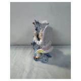 Antique Porcelain Boy Figurine Tree Stump Posy Vase Antique Porcelain Boy Figurine Tree Stump Posy Vase