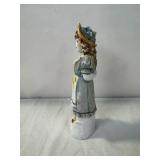 Porcelain Figurine of Girl in Blue Dress with Basket Porcelain Figurine of Girl in Blue Dress with Basket