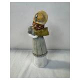 Porcelain Figurine of Girl in Blue Dress with Basket Porcelain Figurine of Girl in Blue Dress with Basket
