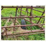 Used 4-Section Field Harrow Drag with Wheels
