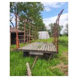 Meyers Wooden Floor  Hay Wagon with Metal Sides