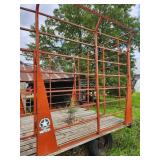 Meyers Wooden Floor  Hay Wagon with Metal Sides