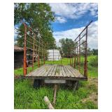 Meyers Wooden Floor  Hay Wagon with Metal Sides